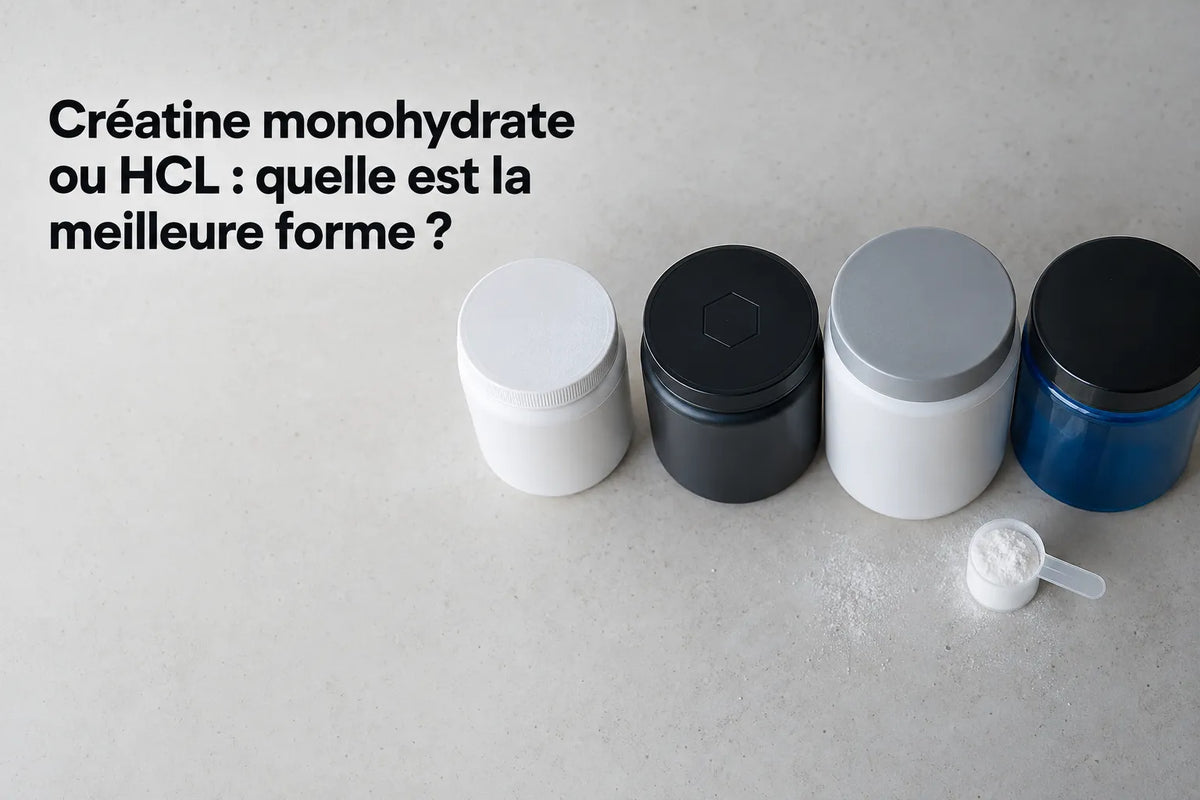 Créatine monohydrate ou HCL : quelle est la meilleure forme ?