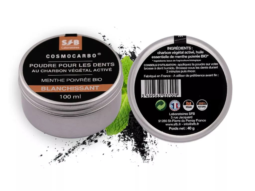 Poudre blanchissante pour les dents