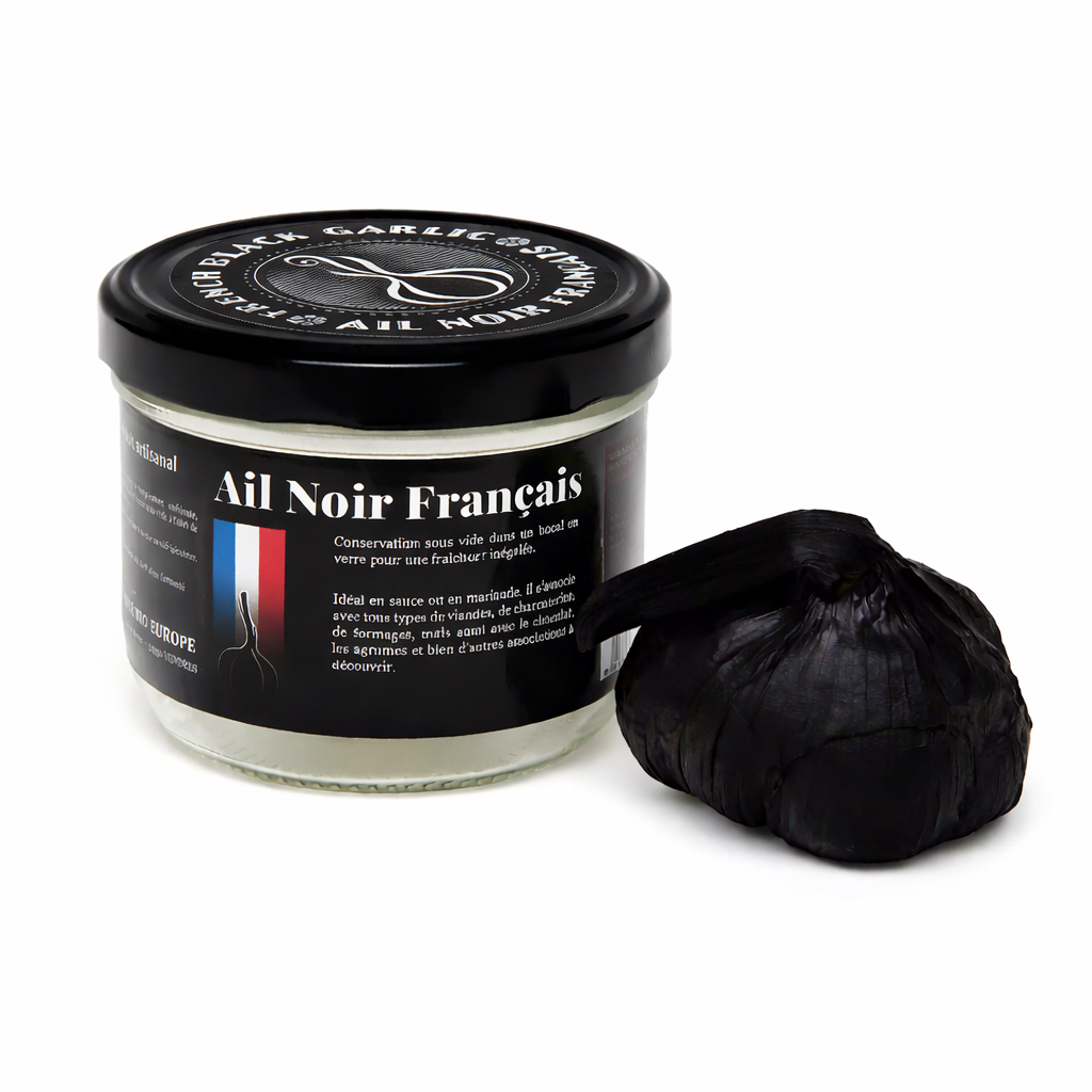 Gousse d'ail noir en pot