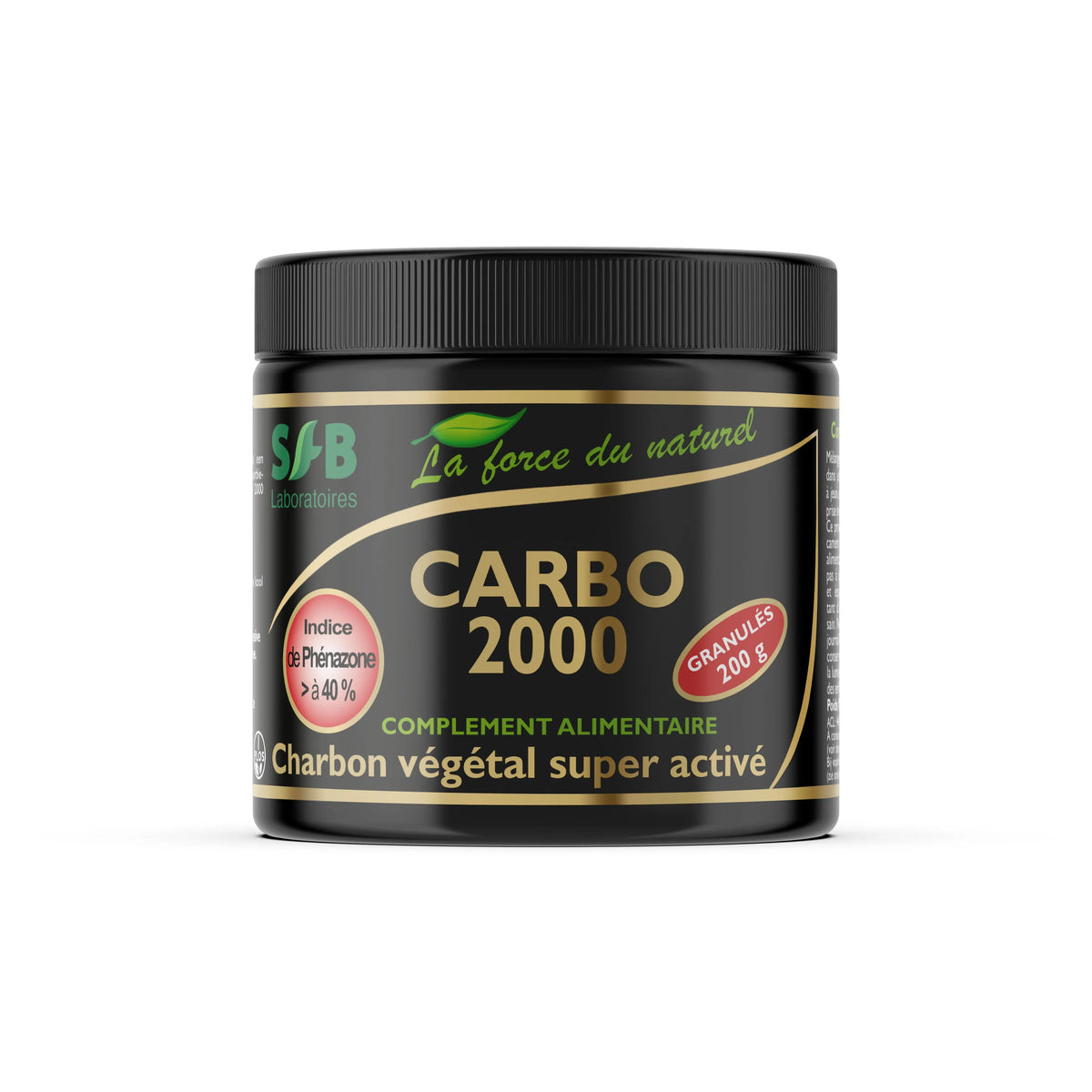 Charbon végétal super activé en granulés - Carbo 2000 SFB Laboratoires