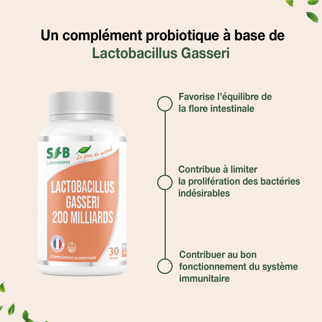 Lactobacillus Gasseri - L-Gasseri - Probiotique - Équilibre digestif & Immunité - Bienfaits - Complément Alimentaire
