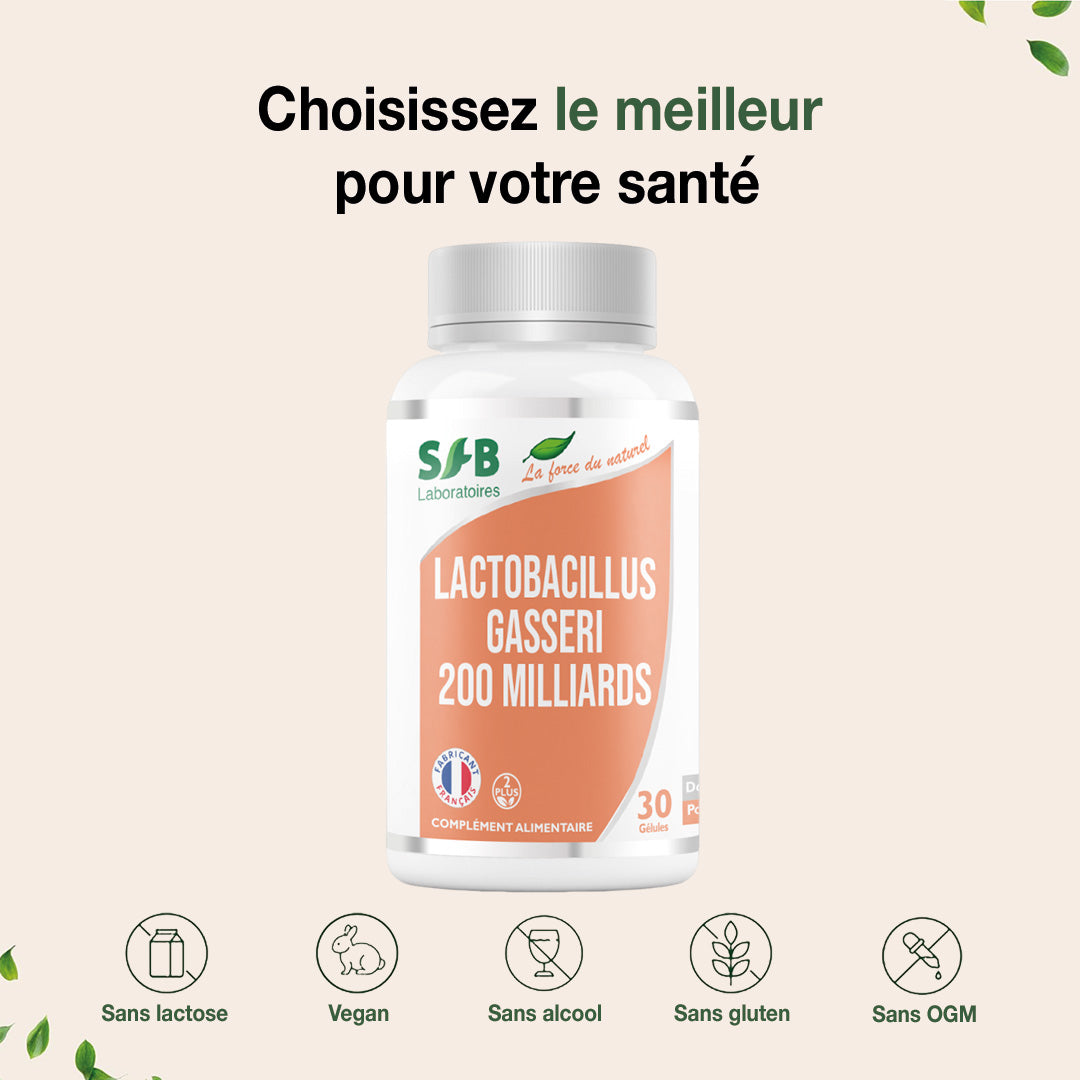 Lactobacillus Gasseri - L-Gasseri - Probiotique - Microbiote & Immunité - Haute qualité - Complément Alimentaire