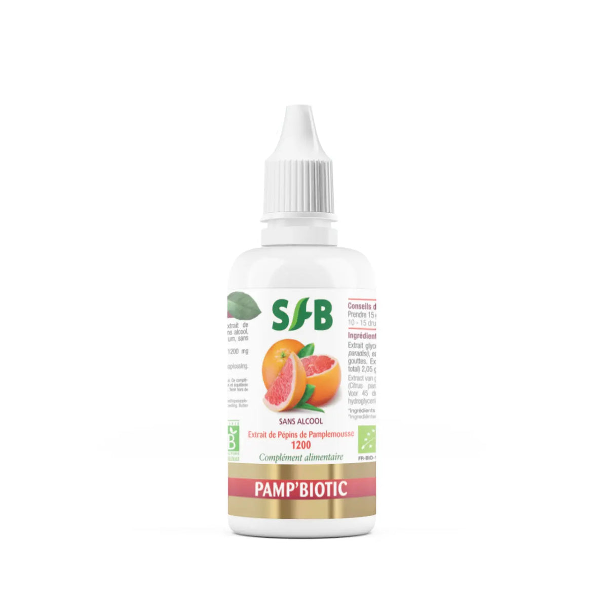 Extrait de Pépins de Pamplemousse - PAMP'BIOTIC BIO 1200 - 50 ml SFB Laboratoires
