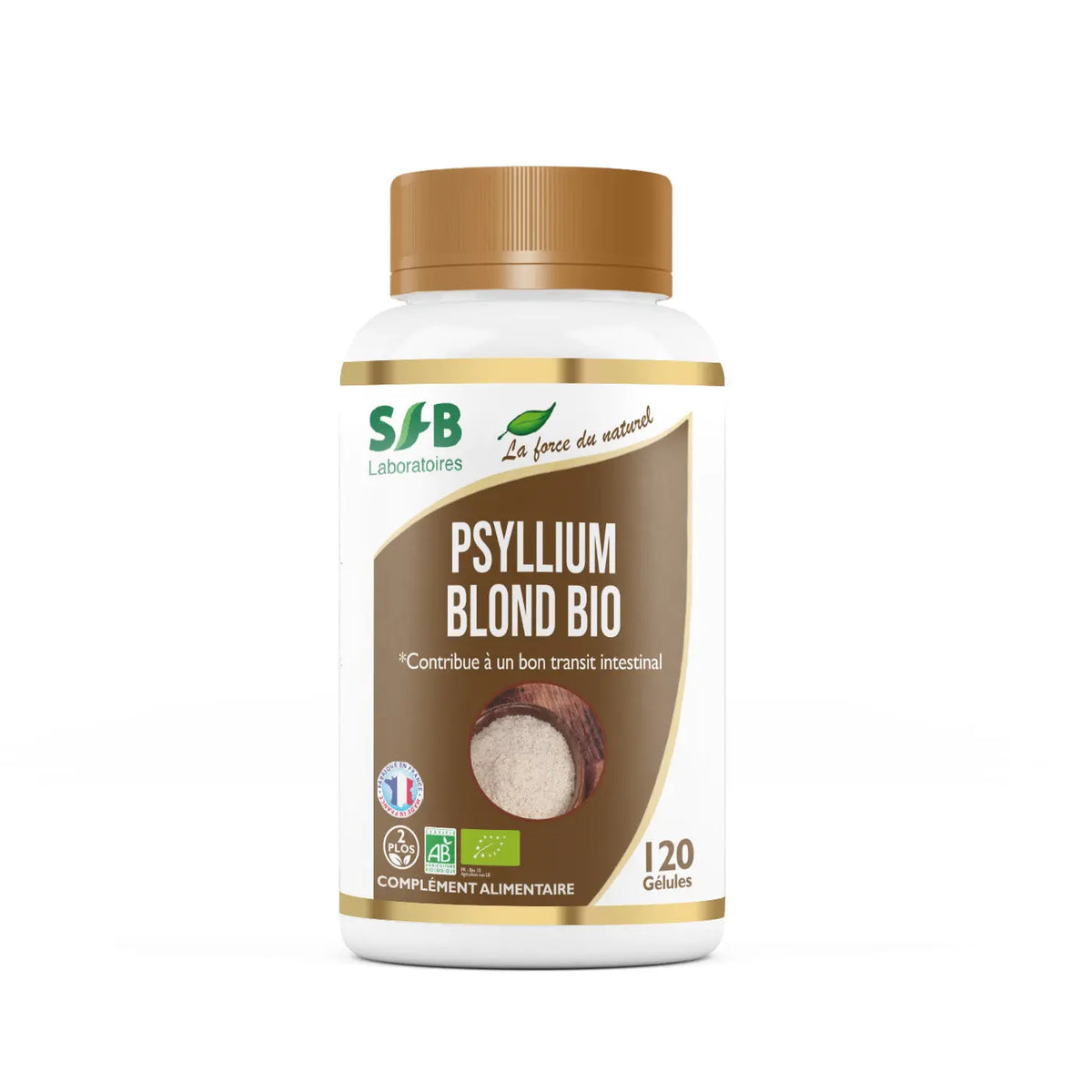 Psyllium Blond BIO - 120 Gélules SFB Laboratoires