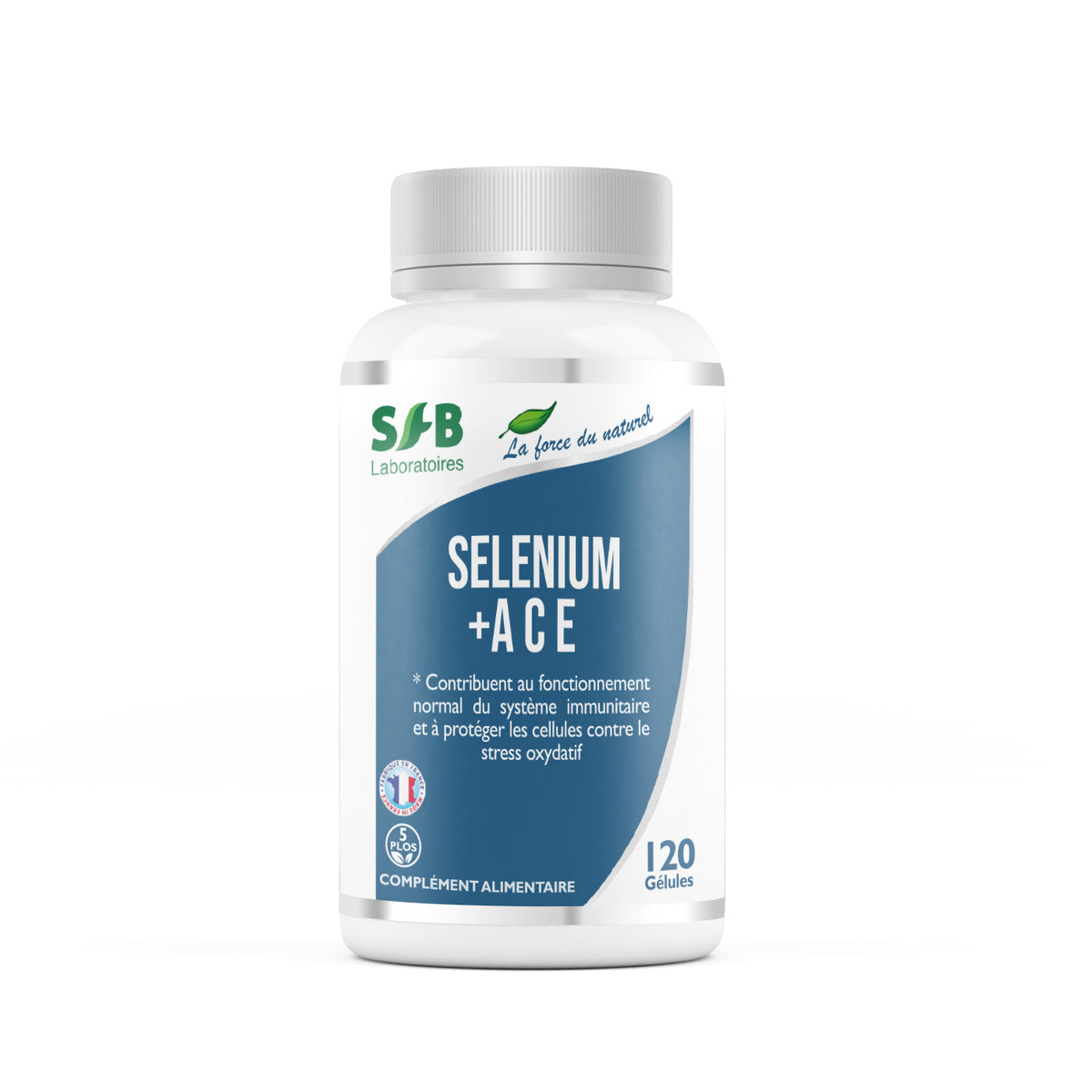 Sélénium ACE - 120 gélules - Contribuent au fonctionnement normal du système immunitaire et à protéger les cellules contre le stress oxydatif.
Complément Alimentaire