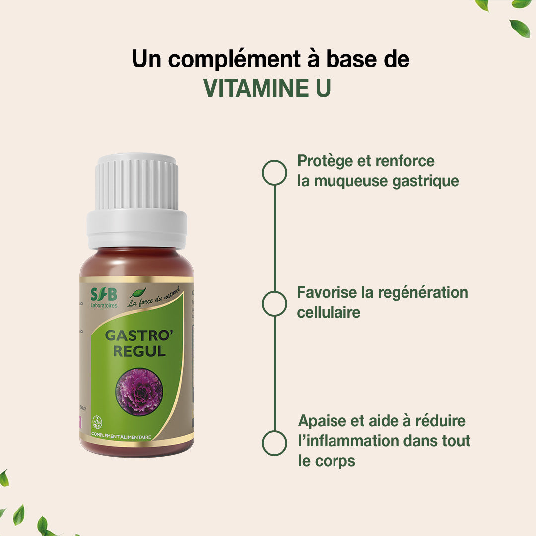 Vitamine U - Bienfaits - Complement Alimentaire Confort Digestif