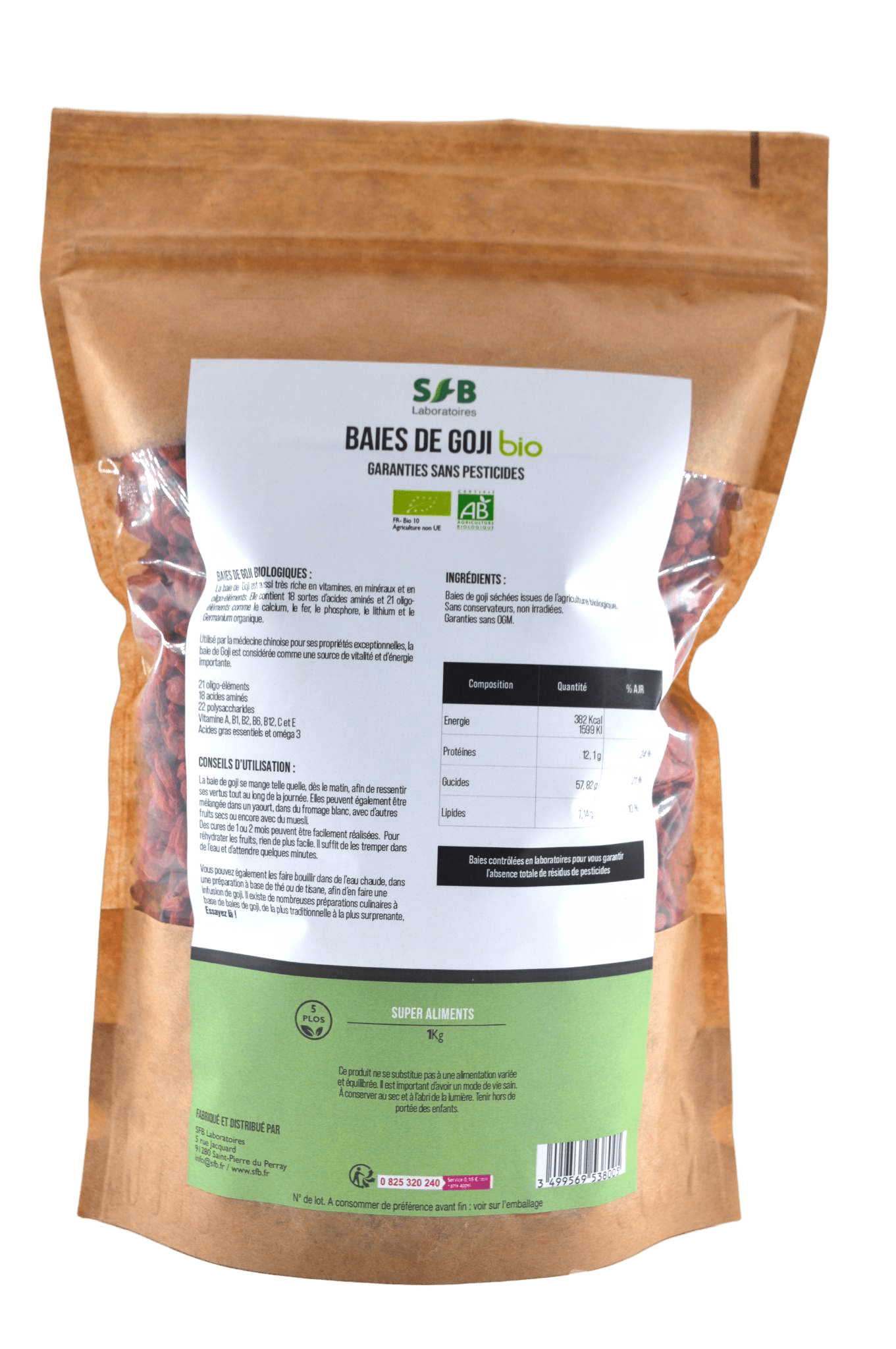 Baies de Goji BIO - 1 Kg