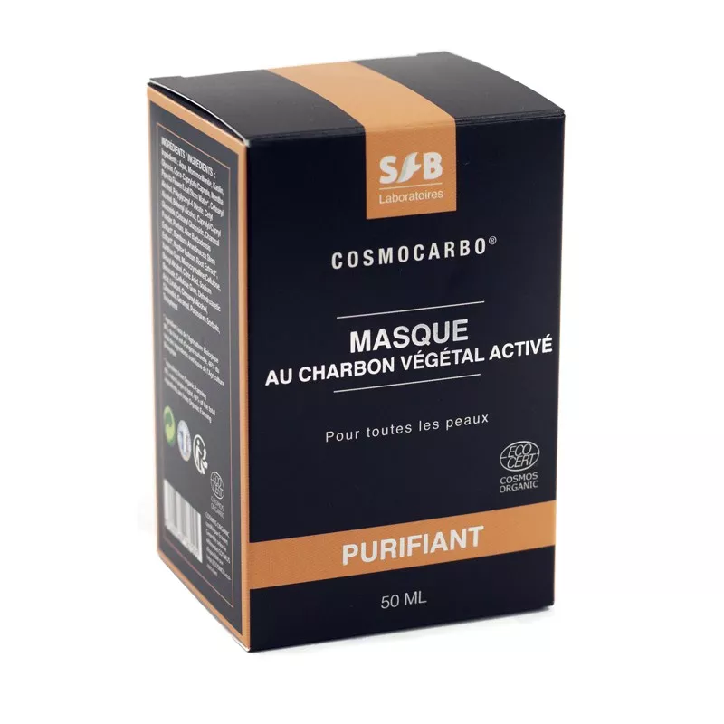 Masque détox bio au charbon végétal activé - 50 ml - Charbon Végétal France - SFB Laboratoires Masque détox bio au charbon végétal activé - 50 ml - Charbon Végétal France - SFB Laboratoires
