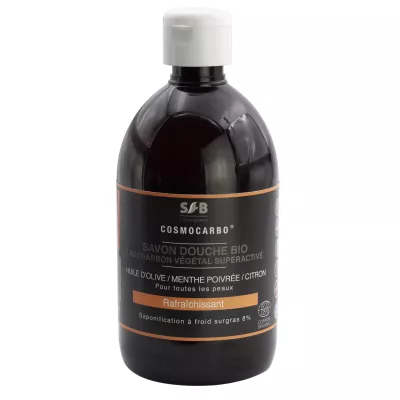 Gel douche bio au charbon végétal super activé  - 500 ml - SFB Laboratoires