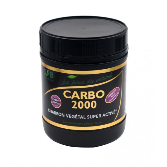 Charbon végétal super actif granulé Carbo 2000 450g