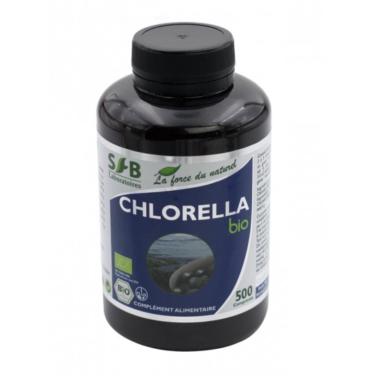 Chlorella bio - Détox - Lot de 3 -  500 comprimés - Complément alimentaire bio - SFB Laboratoires