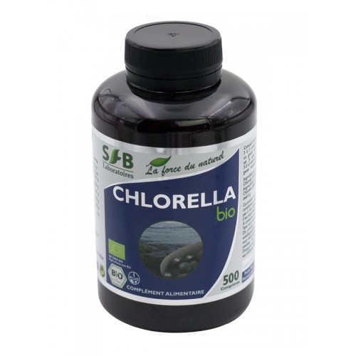 Chlorella bio - Détox - Lot de 3 -  500 comprimés - Complément alimentaire bio - SFB Laboratoires