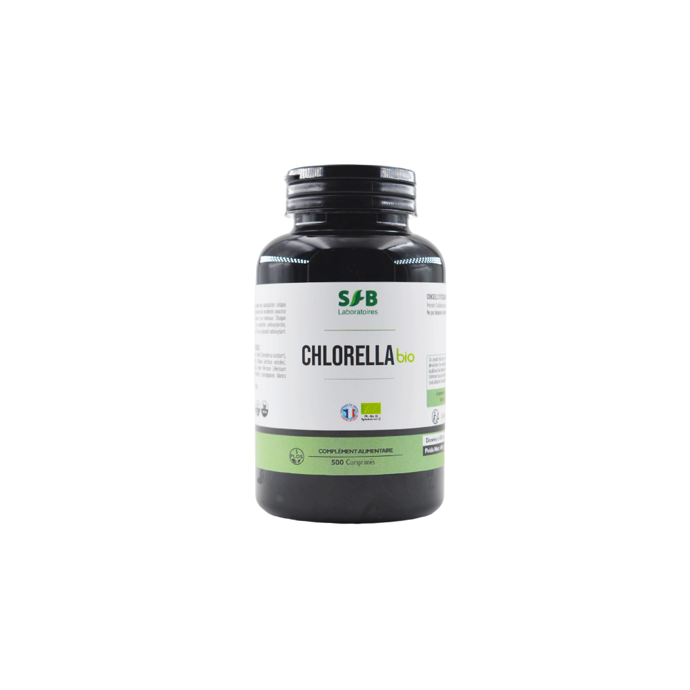 Chlorella bio - 500 Comprimés - Complément Alimentaire Bio - SFB Laboratoires