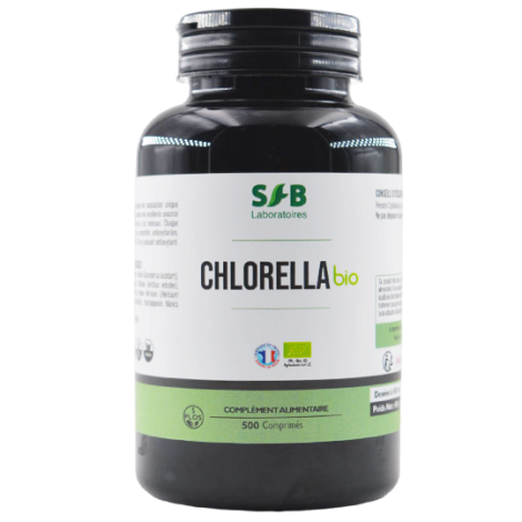 Chlorella bio - 500 Comprimés - Complément Alimentaire Bio - SFB Laboratoires