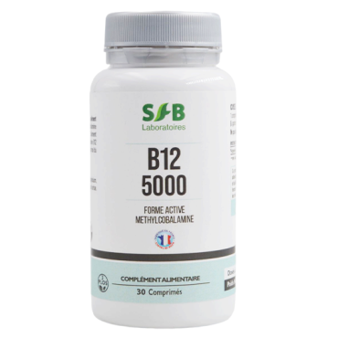 Vitamine B12 - Méthylcobalamine - 5000µg - Complément alimentaire - SFB Laboratoires