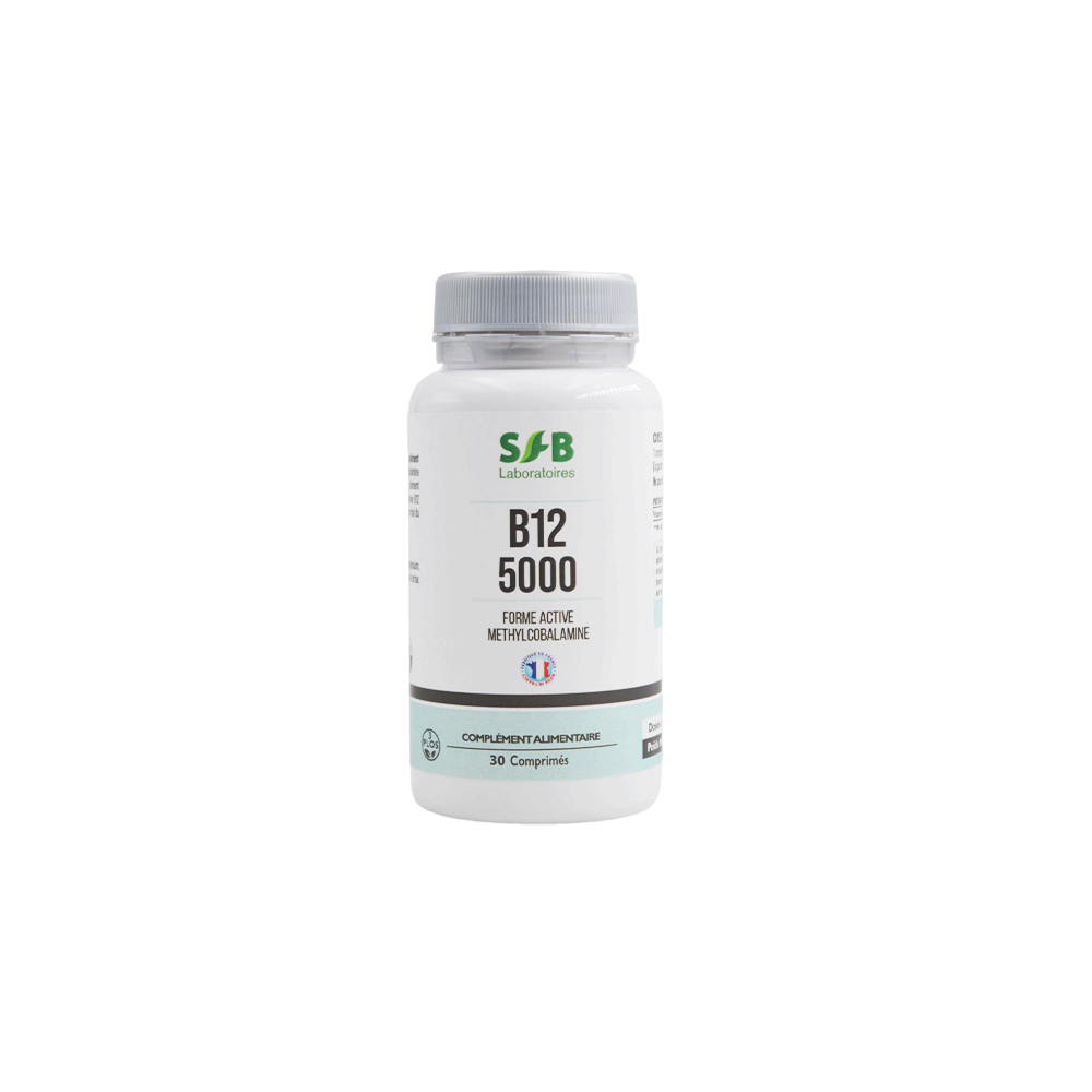 Vitamine B12 - Méthylcobalamine - 5000µg - Complément alimentaire - SFB Laboratoires