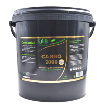 Charbon végétal super activé en poudre - Carbo 2000 - 2 kg - Charbon Activé France - SFB Laboratoires