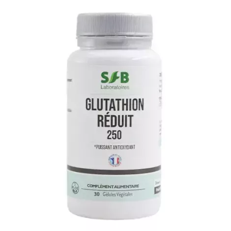 Glutathion réduit - 250 mg - 30 gélules - Complément alimentaire France - SFB Laboratoires