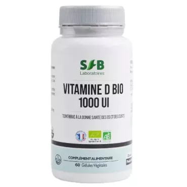 Vitamine D bio 1000 UI - Complément alimentaire bio - SFB Laboratoires