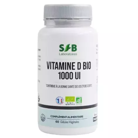 Vitamine D bio 1000 UI - Complément alimentaire bio - SFB Laboratoires
