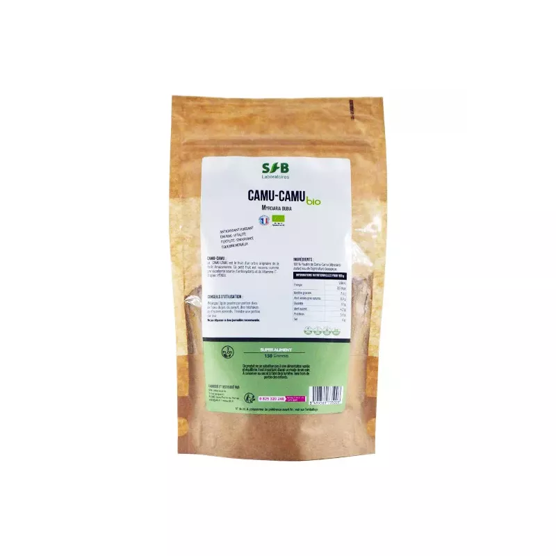 Camu Camu bio - 150 g en poudre - Compléments alimentaires bio France - SFB Laboratoires Camu Camu bio - 150 g en poudre - Compléments alimentaires bio France - SFB Laboratoires