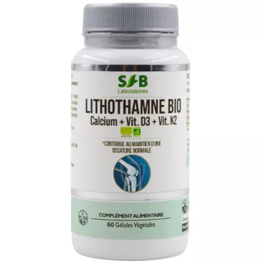 Lithothamne bio - 60 gélules végétales - Complément alimentaire - SFB Laboratoires