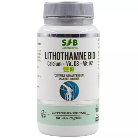 Lithothamne bio - 60 gélules végétales - Complément alimentaire - SFB Laboratoires