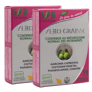 Zéro Graisse - Offre 2 boîtes - Complément alimentaire - SFB Laboratoires