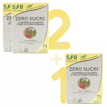 2 + 1 - Zéro Sucre (Berbérine) - 75 gélules