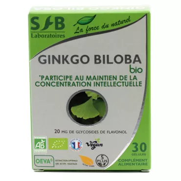 Ginkgo Biloba Bio - 30 gélules