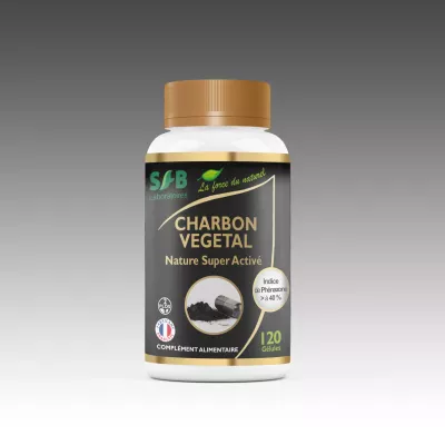 Compléments alimentaires bio France - Charbon végétal Super Activé 120 Gélules Compléments alimentaires bio France - Charbon végétal Super Activé 120 Gélules