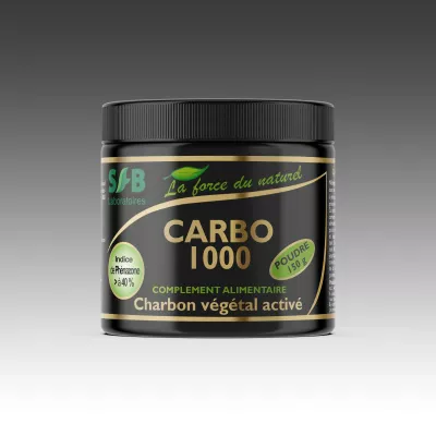 Carbo 1000 - Charbon Végétal Super Activé en poudre - 150 g Carbo 1000 - Charbon Végétal Super Activé en poudre - 150 g
