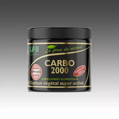 Charbon végétal super activé en granulés - Carbo 2000 - 200 g