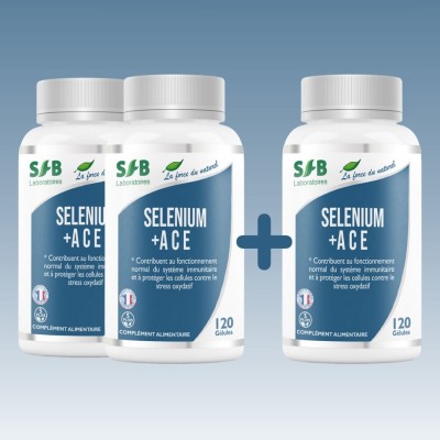 Sélénium + Vitamines A,C et E - 120 Gélules Sélénium + Vitamines A,C et E - 120 Gélules