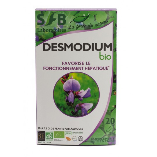 Desmodium Fort bio - 20 ampoules - Complément alimentaire bio - SFB Laboratoires