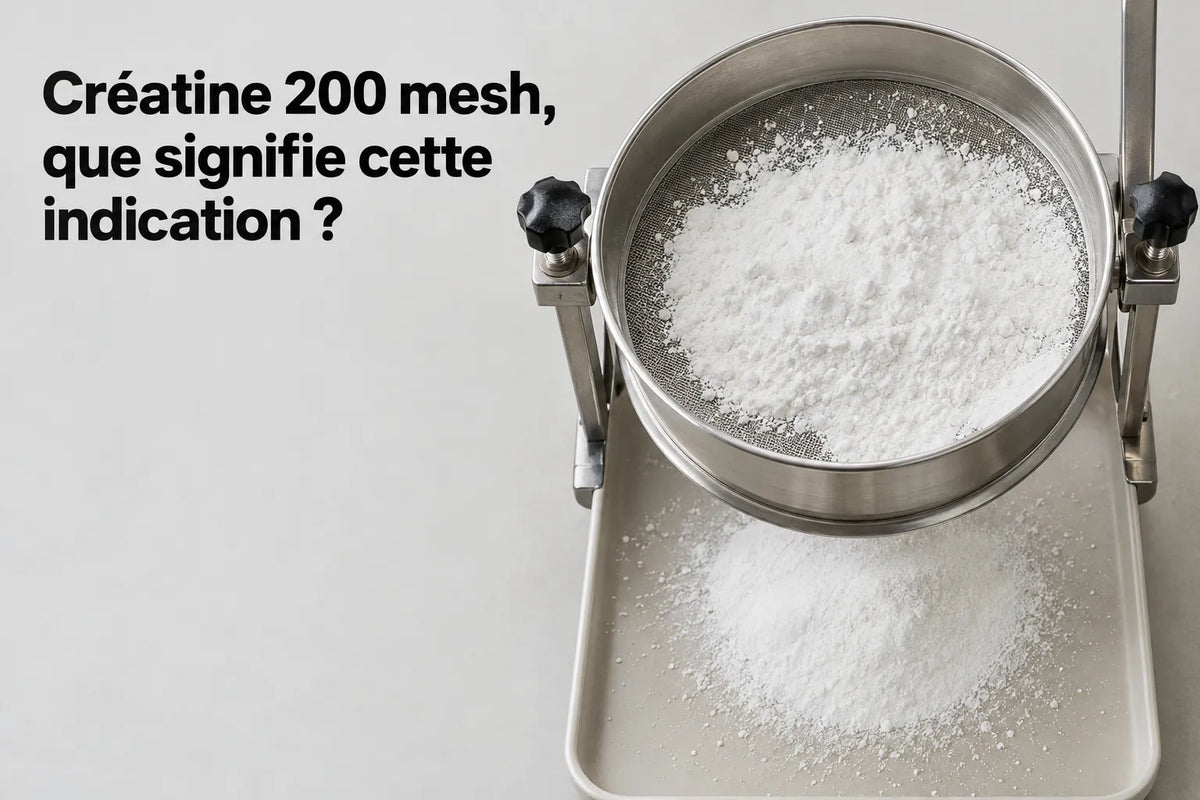 Créatine 200 mesh, que signifie cette indication ?