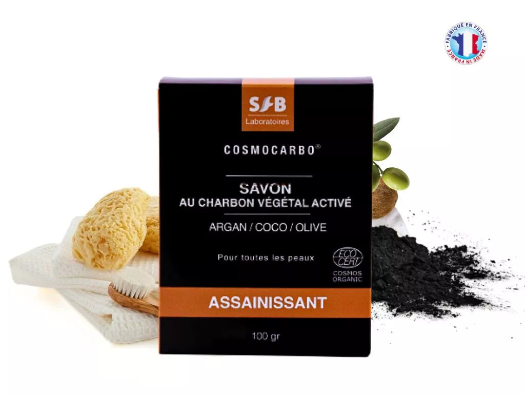 Savon charbon végétal