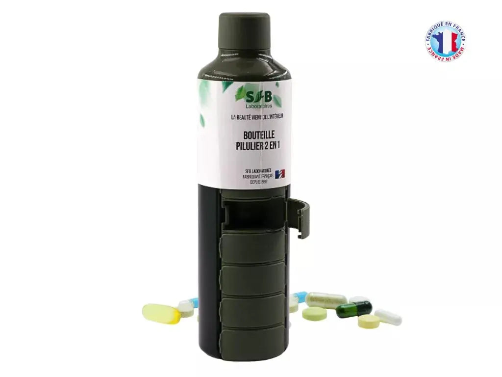 Bouteille pilulier semainier - Complément alimentaire bio - SFB Laboratoires