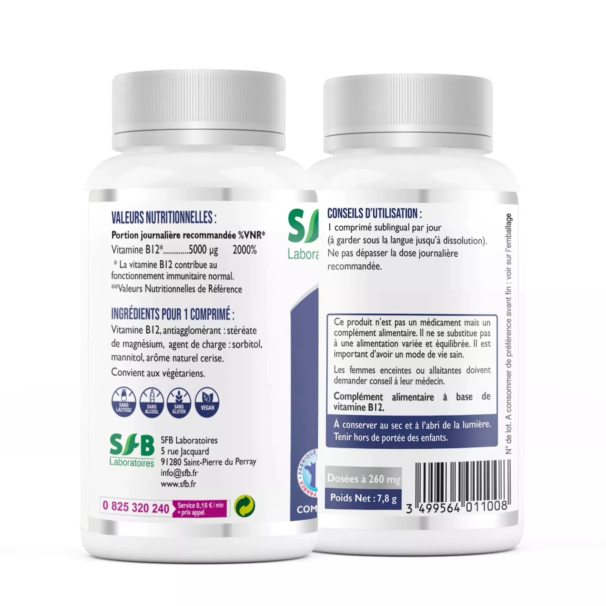Vitamine B12 - Méthylcobalamine SFB Laboratoires