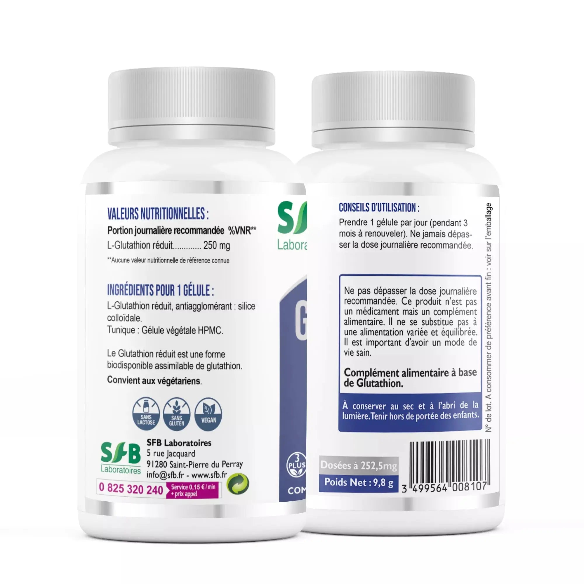 Glutathion réduit - 250 mg SFB Laboratoires