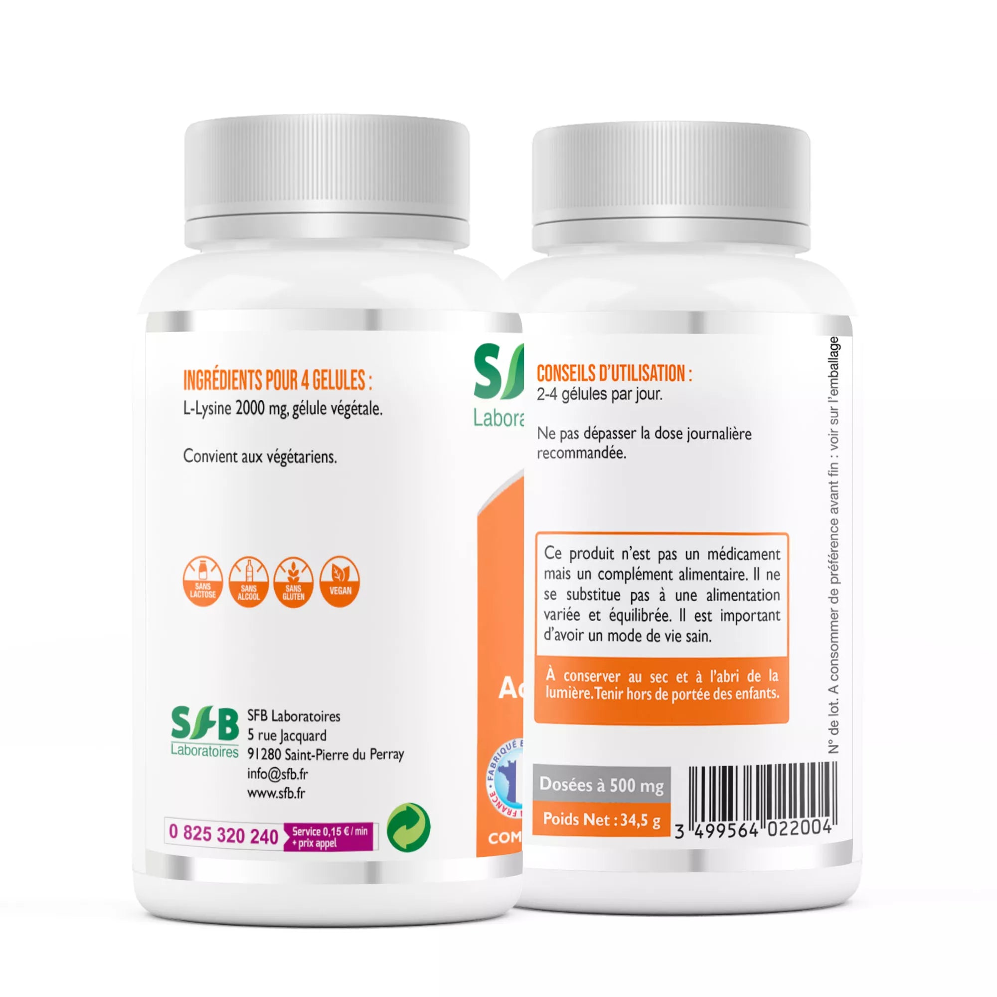 L-Lysine - 60 gélules