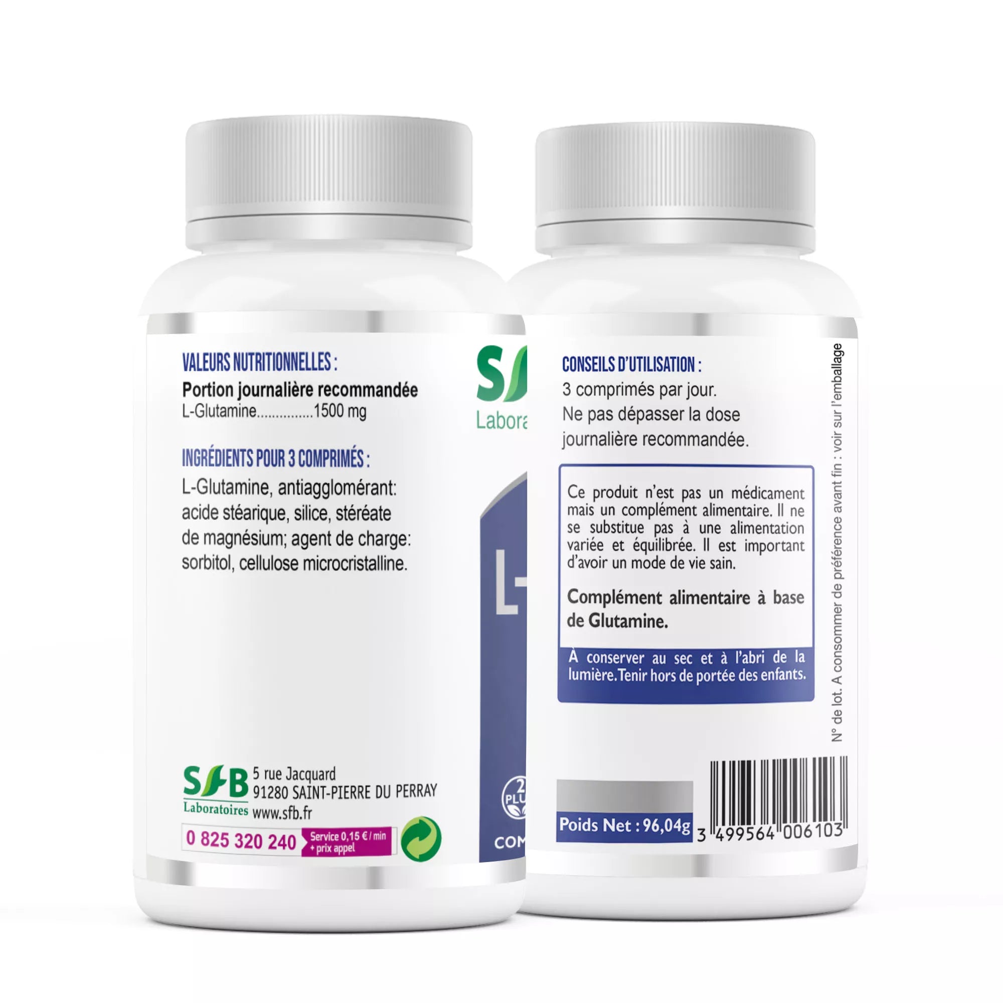 L-Glutamine 1500 - 100 comprimés