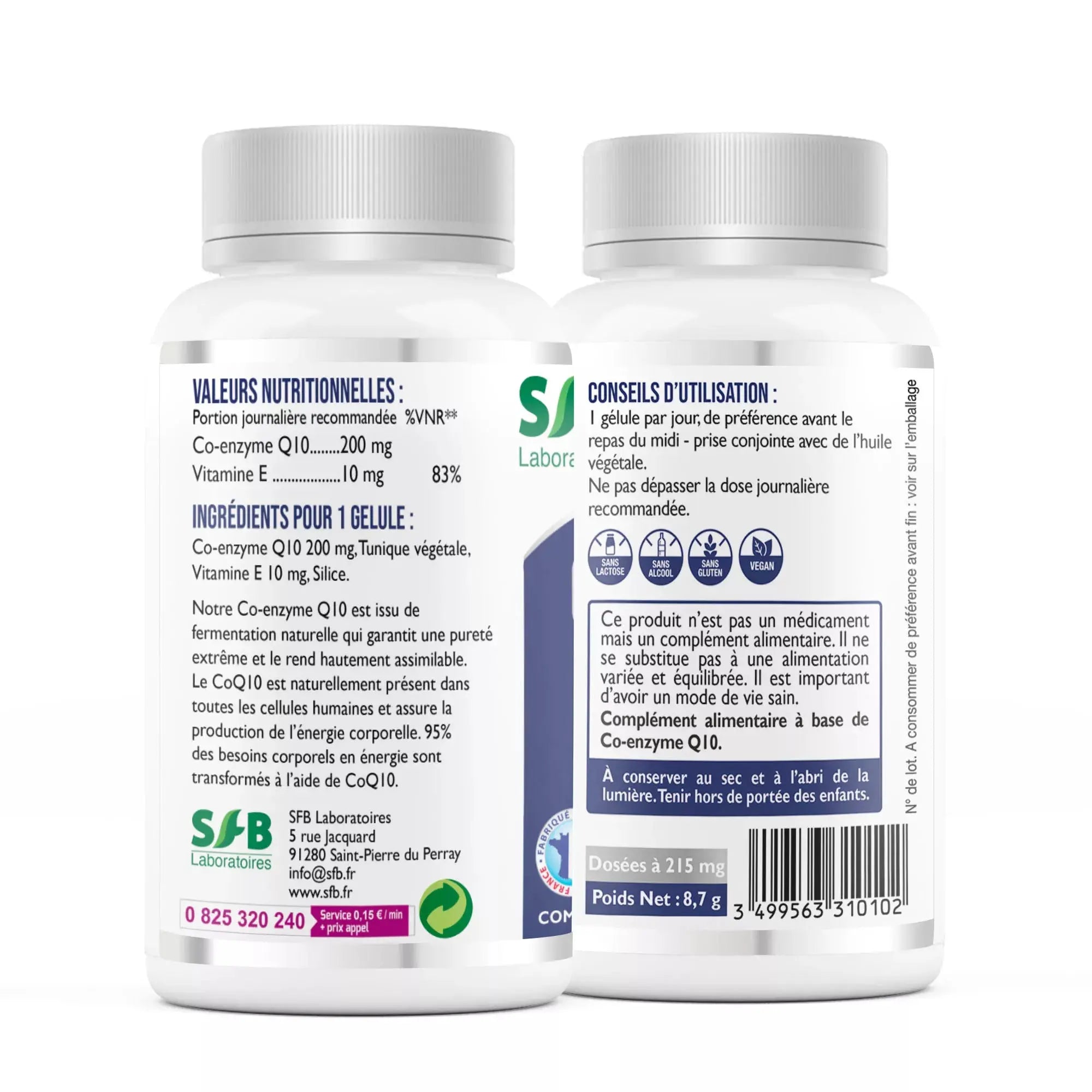 CoEnzyme CoQ10 - 30 Gélules SFB Laboratoires