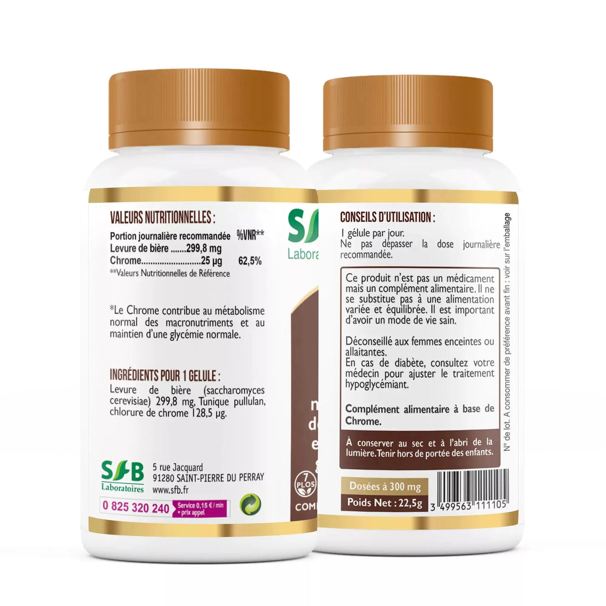Chrome - 60 gélules SFB Laboratoires