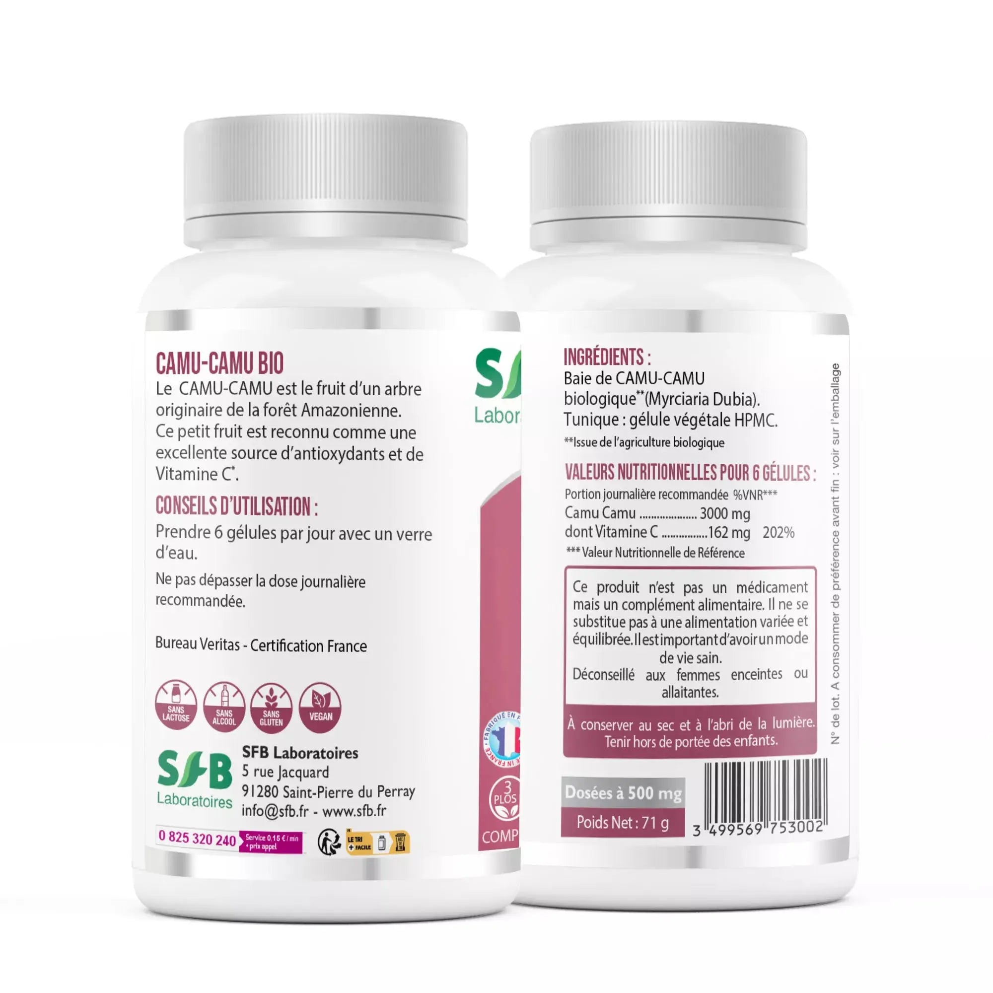 Camu Camu Bio - 120 Gélules SFB Laboratoires