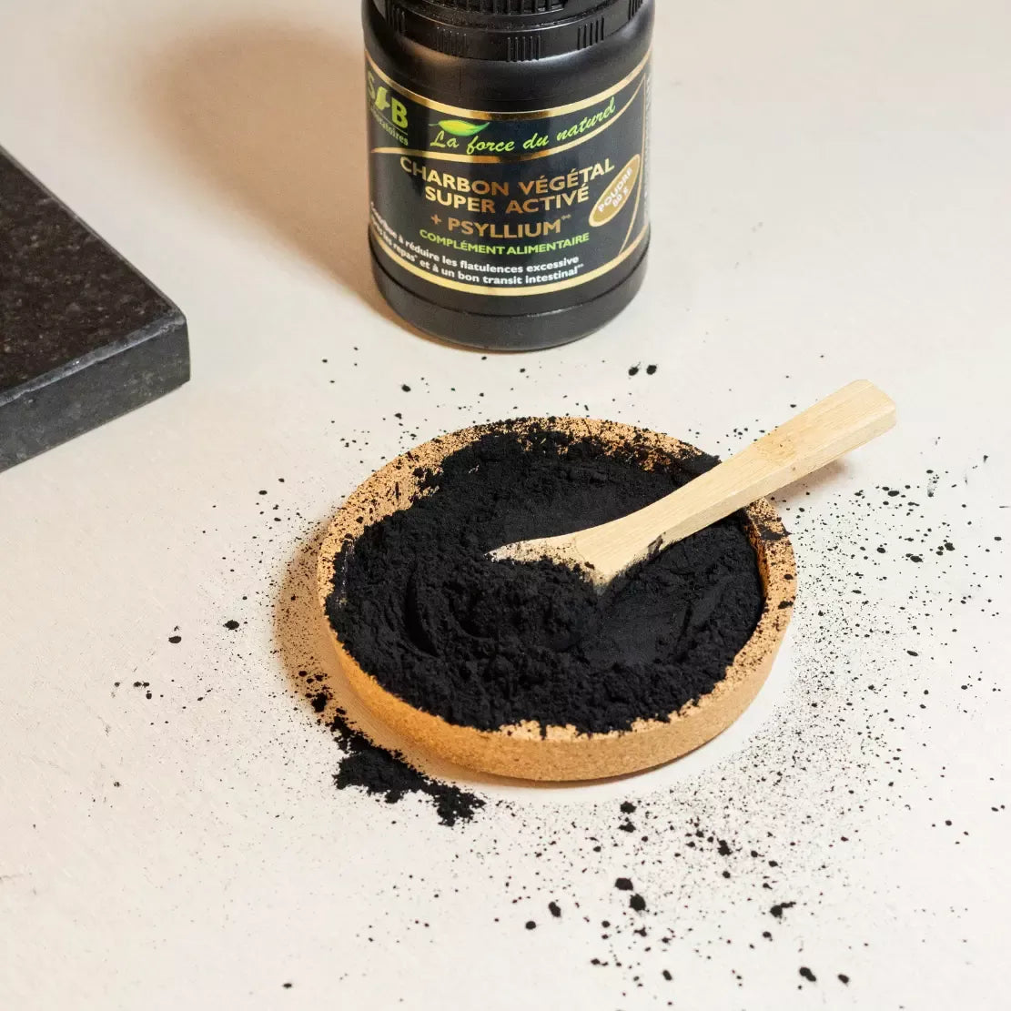 Charbon Végétal Super Activé + Psyllium Bio