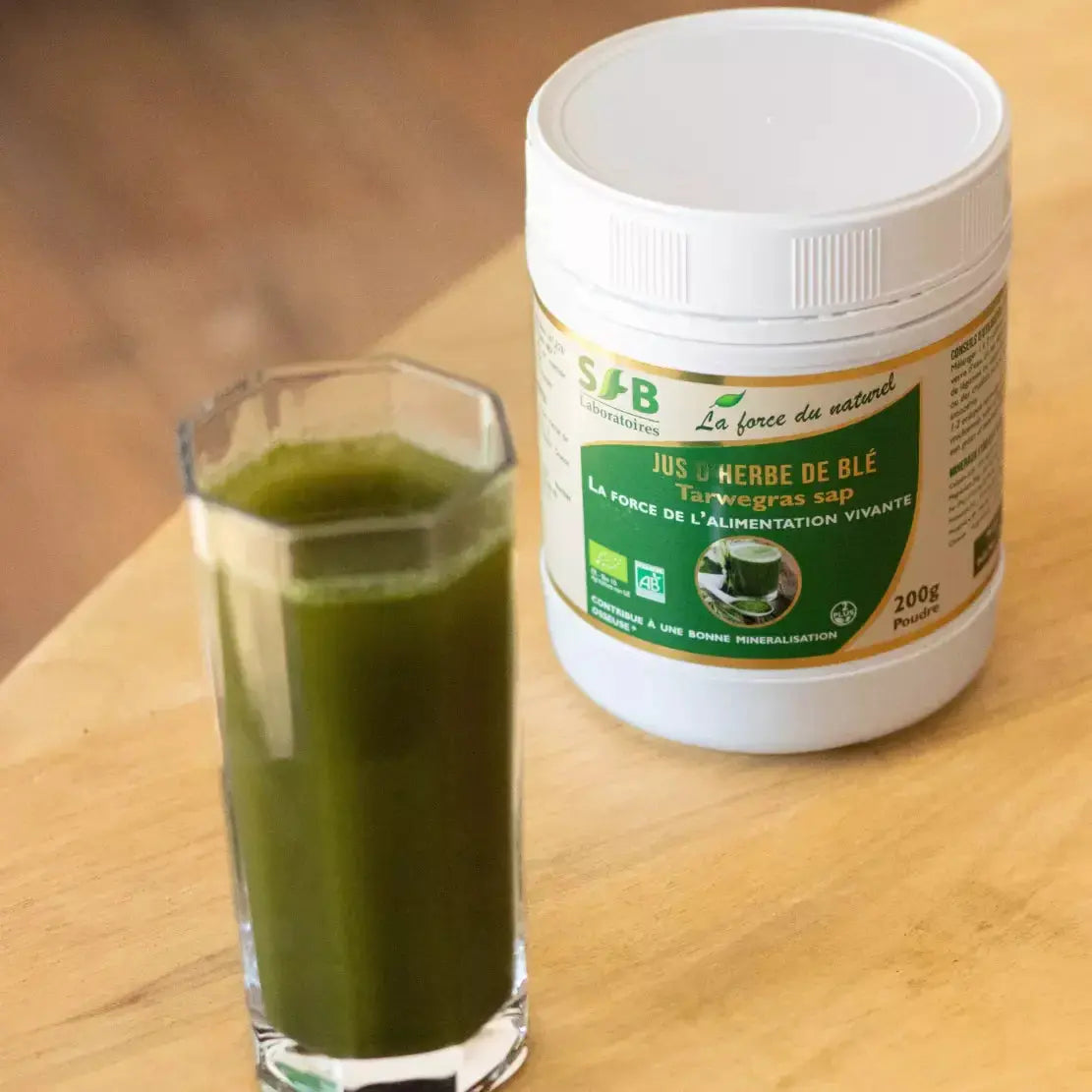 Jus d'herbe de blé bio - 200 g SFB Laboratoires