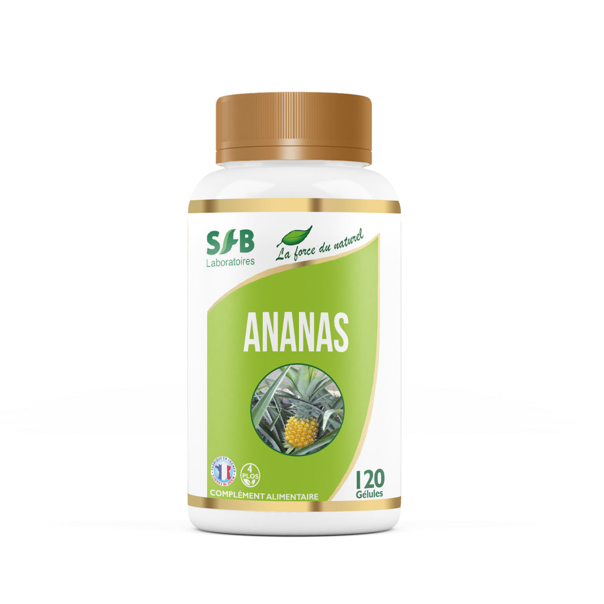 Gélules ANANAS, complément alimentaire en flacon  120 gélules.