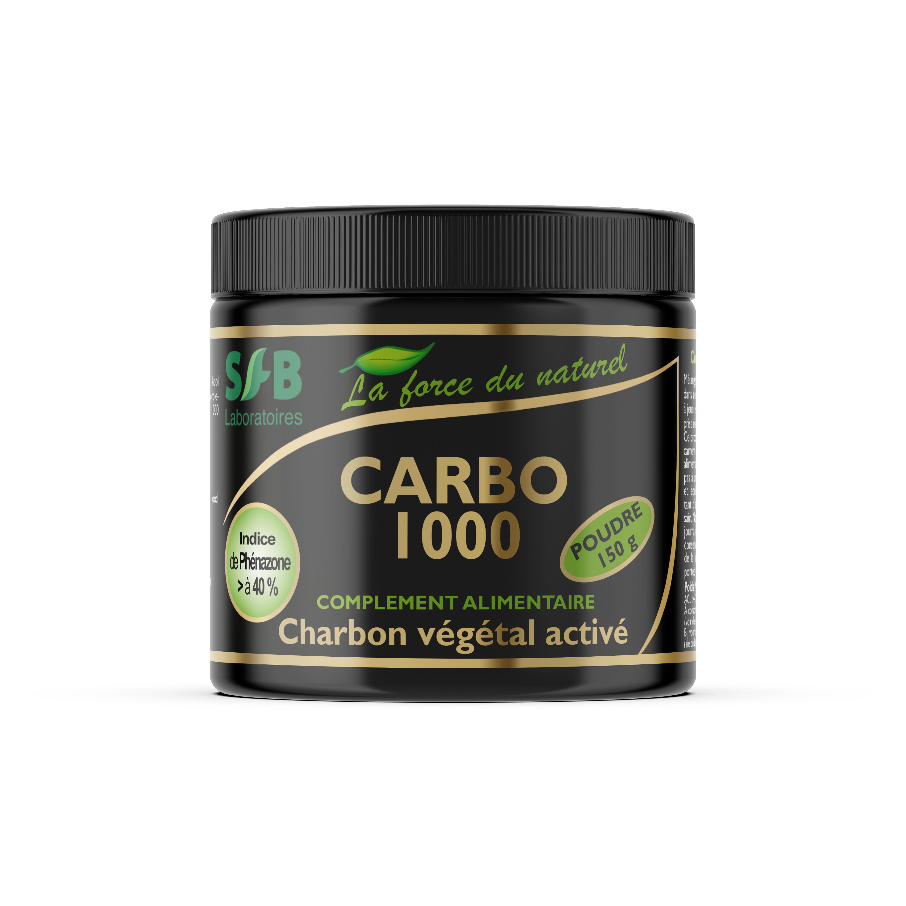 Charbon végétal activé poudre - Carbo 1000