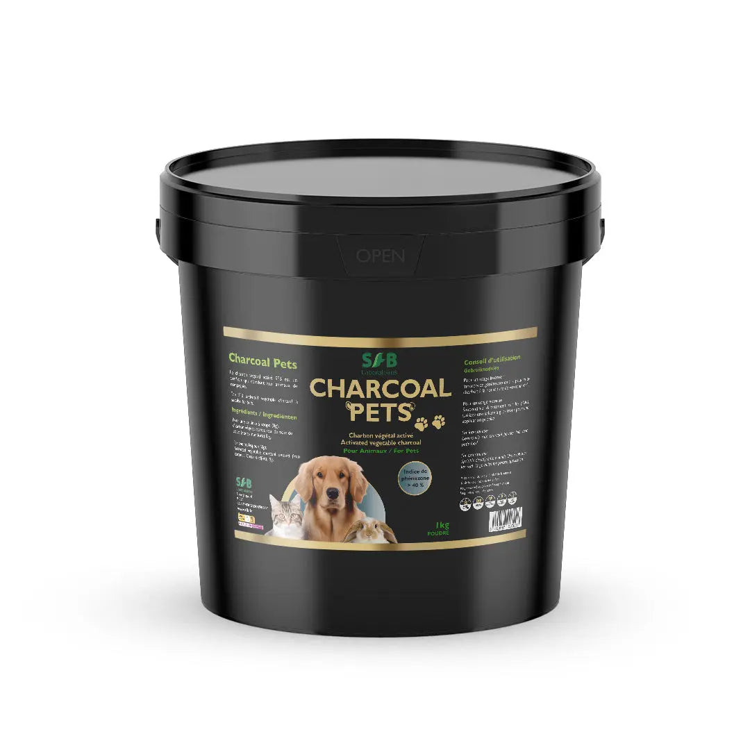 Charbon Actif 1 kg pour Chiens & Chats – Intestin Protégé